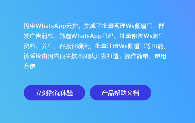 闪电WhatsApp云控