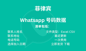 菲律宾WhatsApp手机号生成